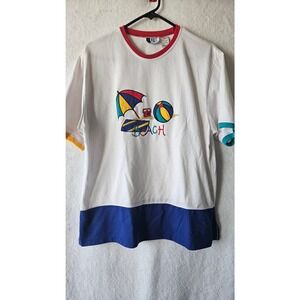 Unisex Large Vintage Beach tshirt Bolo Spirit tag